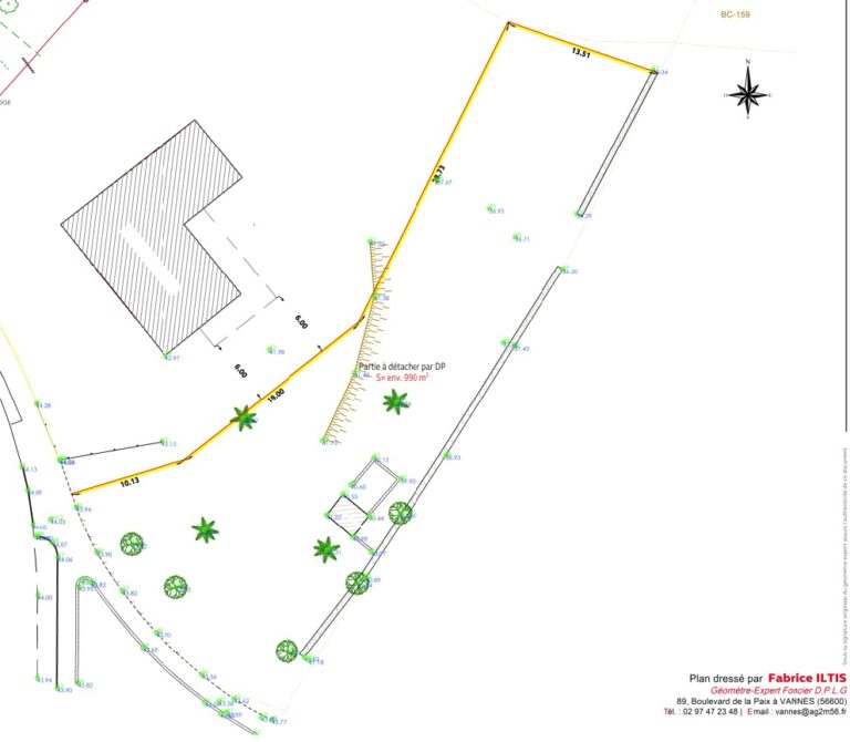 Terrain 990 m² · à Saint-Avé · 219 450 €